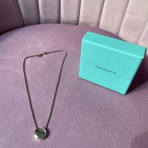 Tiffany “J” initial necklace